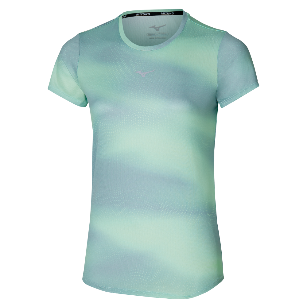 Mizuno CORE GRAPHIC T-SHIRT Flash mint Mujer Talla S
